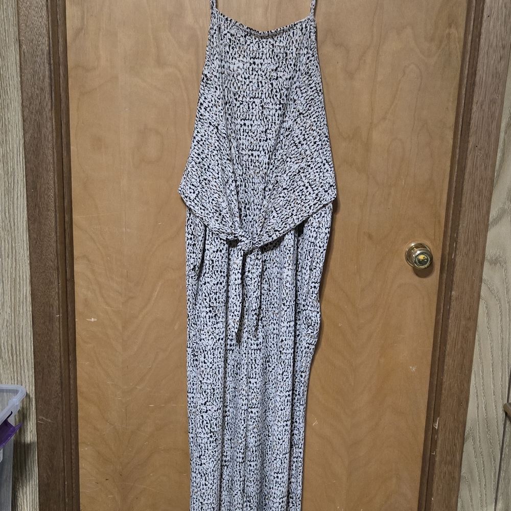 Maurices Monochrome Patterned Jumpsuit